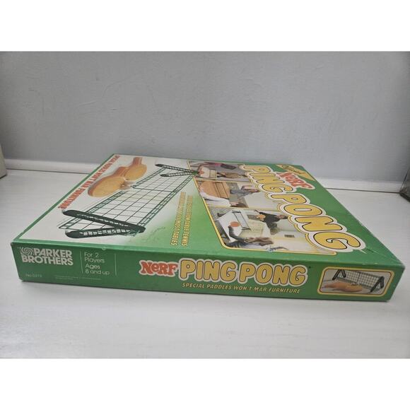 Vintage 1982 Official NERF‎ Ping Pong Indoor Game In Box - Picture 7 of 16